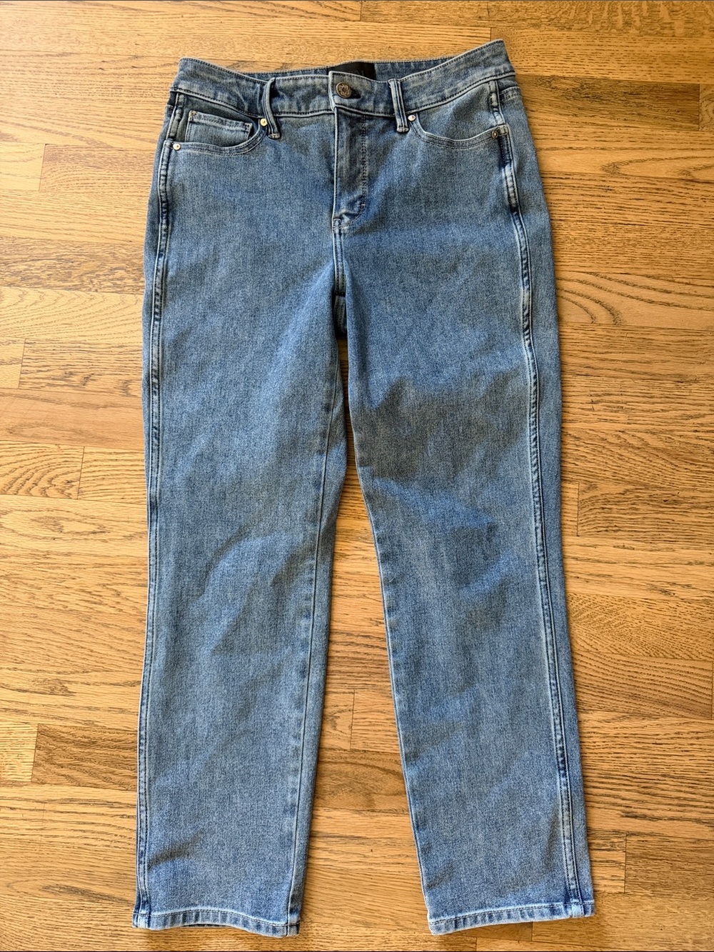 White House Black Market Women's High Rise Straight Sculpt Jeans, Sz 6 EXC COND